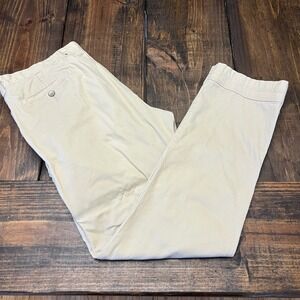 Duluth Trading Co Mens slim fit Flex Ballroom Khakis Pants 36x32 Stretch Canvas